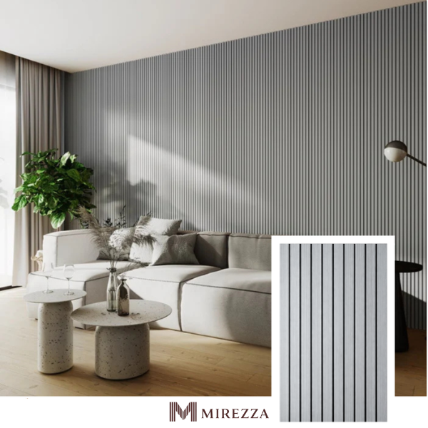 MIREZZA Signature Acoustic Slat Panel – Natural Oak