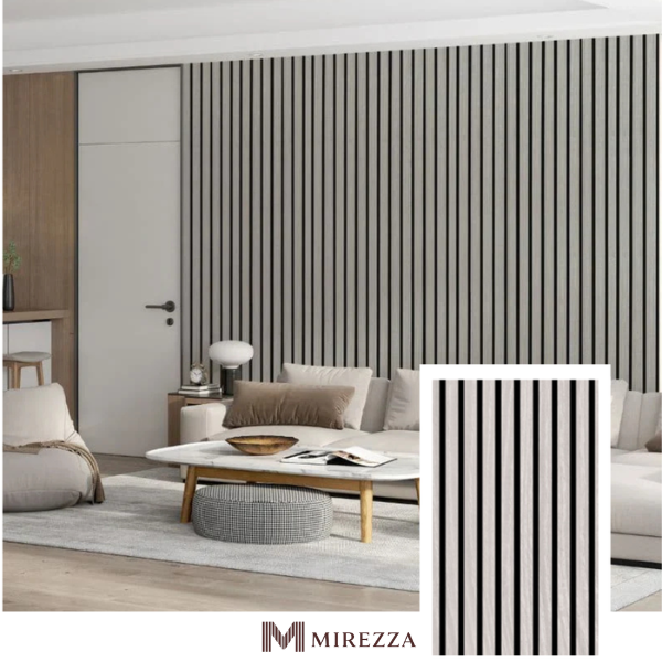 MIREZZA Signature Acoustic Slat Panel – Natural Oak